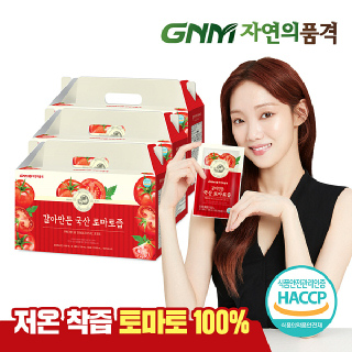 GNM자연의품격 갈아만든 국산 100% 토마토즙 3박스 / 저온착즙 완숙 토마토 주스