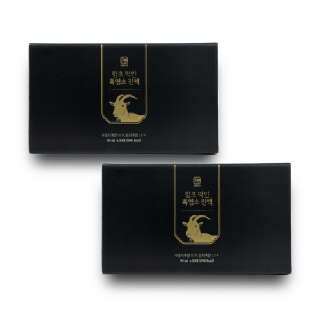 오늘보감 무항생제 흑염소52% 함초 먹인 흑염소진액 엑기스 흑염소즙 90ml 30포 x 2박스(총60포)