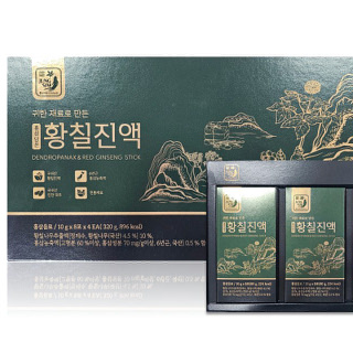 [김포파주인삼농협]6년근 홍삼담은 황칠진액 10ml x 8포 x 4케이스(320ml)