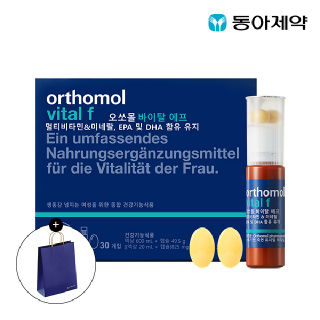 [동아제약]오쏘몰 바이탈F 30일분(2025-12-09이후) + 바이탈M 1일분/쇼핑백증정