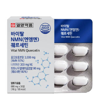 [일양약품] 바이탈 NMN 퀘르세틴 효모(600mgx30정)x3개
