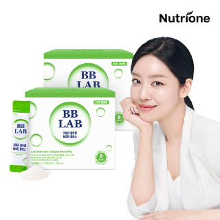 [차주영 PICK] 뉴트리원 비비랩 저분자 콜라겐 비오틴 플러스 대용량 80포 2박스 (160일분)