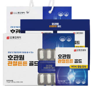 동진제약 호관원 관절튼튼 골드 MSM 1,000mg 120정 (쇼핑백 포함)
