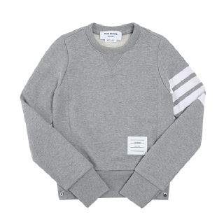 톰브라운 THOMBROWNE FJT002A 00535 055 4-바 스트라이프 루프백 엔지니어드 여성 맨투맨