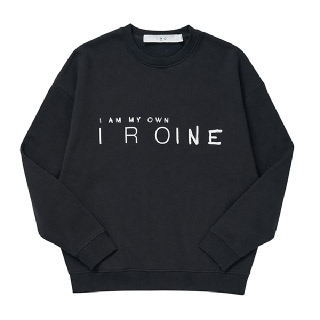 이로 IRO 00PWF14TULLI BLA0100P 로고 프린트 여성 맨투맨 티셔츠