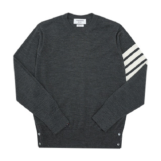 톰브라운 MKA002A Y1014 022 사선 클래식 남성 니트 티셔츠