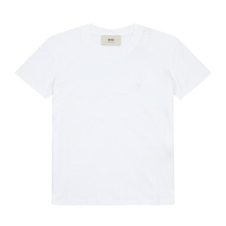 AMI BFUTS003 724 100 아미 드 꾀흐 토널 스몰 하트 로고 공용 반팔티