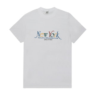 스포티앤리치 TO043622034WH57 WHITE/RUBY/ALPINE/PARIS BLUE NY 94 공용 반팔티