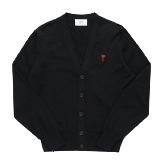 AMI BFHKC111 KN0025 001 24ss 스몰하트 로고 남성 가디건