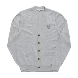 메종키츠네 MM00509KT1036 H120 24ss 폭스헤드 패치 레귤러 남성 가디건