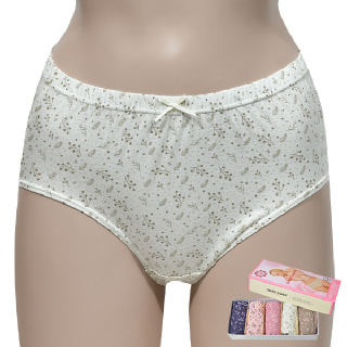 [오마샤리프]고급 순면여성 맥시 팬티 5매입