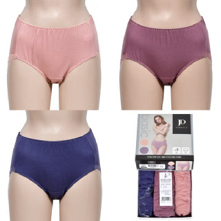 [제임스딘] 심플 디자인 부드럽고 편안한 여성 베이직 맥시 삼각팬티 3매입0056gf