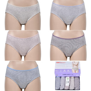 우수한 통기성 부드러운 여성 미디 삼각팬티 5매입 0008ts