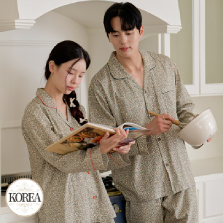잠옷 커플 세트 여성 남성 홈웨어 M2158_6158 M샤이