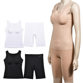 물랑루즈 포근한 기모소재 심플 베이직 심리스 브라런닝 롱드로즈 세트0051lx