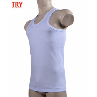 (트라이)(남런닝)베이직 편안한 면 백색 남성런닝0071ga