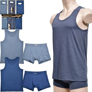 편안한 사방스판 스트라이프 남성 런닝 드로즈 세트 (3매입)0063ef