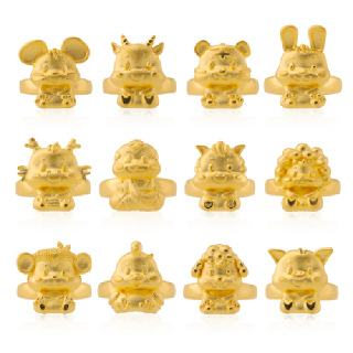 [국제표준금거래소] 십이지신+1 순금 돌반지 3.75g