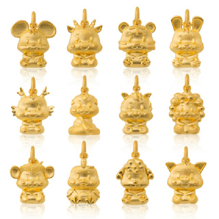 [국제표준금거래소] 십이지신+1 순금 펜던트 1.875g