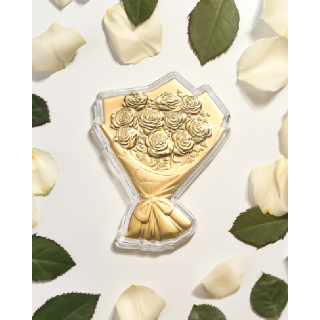 [국제표준금거래소] 금 0.3g 꽃다발 골드바