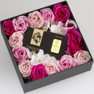 [국제표준금거래소] 금 플라워 패키지 골드바 5g