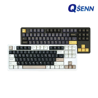 [큐센] 풀윤활 가스켓 유무선 기계식 키보드(Q87 PBT)