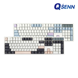 [큐센] 풀윤활 가스켓 유무선 기계식 키보드(Q104 PBT)