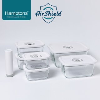 [햄튼] 에어실드 원터치 진공 밀폐용기세트(13P)-C