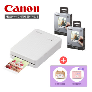 캐논코리아 셀피미니포토프린터 QX20 /40매전용인화지 패키지