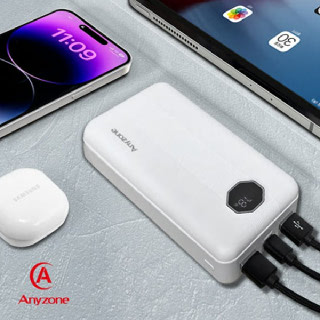 [애니존] PD+QC3.0 10000mAh 대용량 보조배터리 (1260110/고속충전/배터리잔량표시)