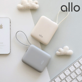 알로코리아 큐브 미니 초고속충전 일체형 보조배터리 35W 10000mAh 1001PPS