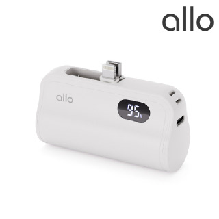  알로코리아 20W 고속 도킹형 보조배터리 C타입 8핀 일체형 5000mAh 502DPD