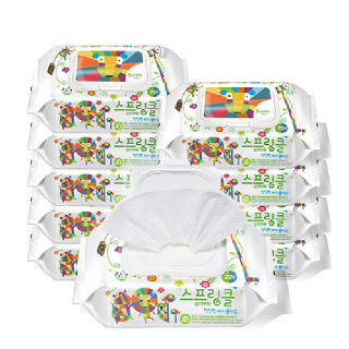 스프링클 프리미엄 엠보물티슈 72매10팩