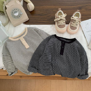 이지단추 아동 스트라이프 긴팔티셔츠 맨투맨 205946