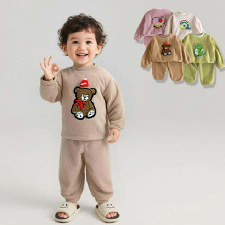 몽실키즈 남아여아 후리스 조거 상하복 세트 206003