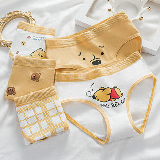 노란곰 여아 삼각 팬티 5종세트 205999