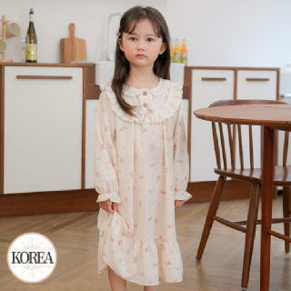 아동 공주 잠옷 원피스 유아 키즈 실내복 러블러블D