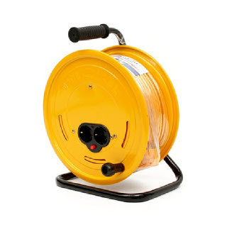 싸파 접지형 전기릴선 50m 2.5SQx3C 캠핑선 전선릴 리드선