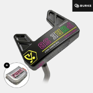 [버크코리아정품] 버크 퓨어 58 퍼터[남여공용][블랙][말렛][BURKE GRIP]