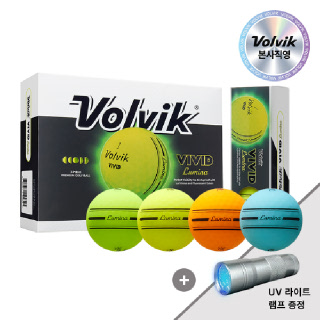 [본사직영] 볼빅 비비드 VIVID 루미나 듀얼코어 3피스 골프공 12구