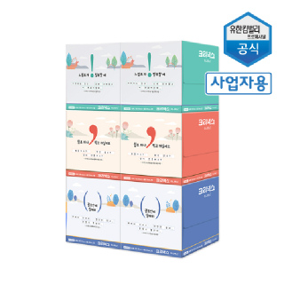 크리넥스 미니맥시 각티슈 250매x6각