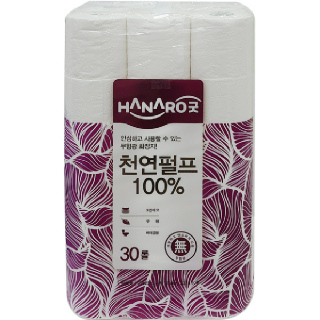 HANARO굿 천연펄프 100% 화장지 3겹(25m x 30)