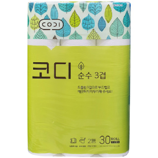 농협하나로마트 코디 순수 3겹  30mx30롤