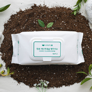 한포 대나무속살 행주티슈 60매x10팩 / 캡형