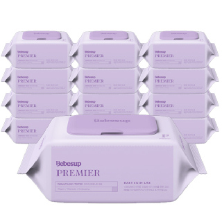 베베숲 프리미어 물티슈 20매 캡 x 12팩