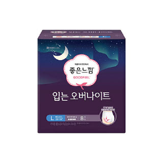 좋은느낌 입는오버나이트 대형 8매 x 1+1팩
