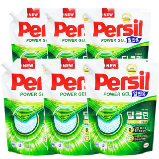 퍼실 파워젤 일반 드럼 겸용 리필 1.5L x 6개