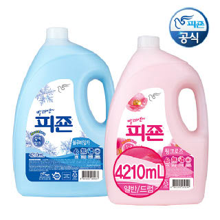인기용량! 피죤 섬유유연제 4210mlx2개 일반드럼겸용