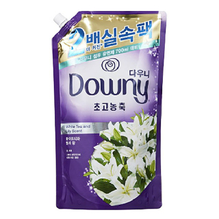 다우니 섬유유연제 화이트와릴리향 퍼플 실속팩 1.6L