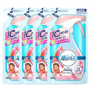 페브리즈 다우니향 리필 320ml X 4개